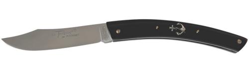 Le Thiers® par P. Cognet manche résine noire inclusion un charm