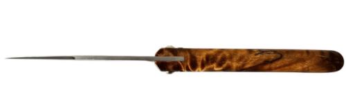 Couteau Le Capucin manche loupe de peuplier marron doré