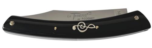 Le Thiers® par P. Cognet manche résine noire inclusions charms