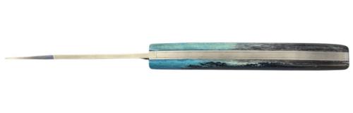 Le Thiers® par P. Cognet-Manche os de chameau teinté bleu.
