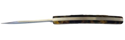 Couteau fermant Le Thiers® par P. Cognet écaille de tortue acétate.