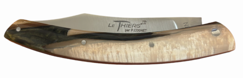 Couteau Le Thiers®-Manche en résine inclusion Mammouth