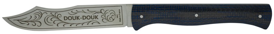 Couteau de table Douk-Douk© manche Fibre de Carbone tissée.