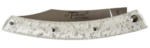 Le Thiers® par P. Cognet-Manche résine inclusion feuille d'argent.
