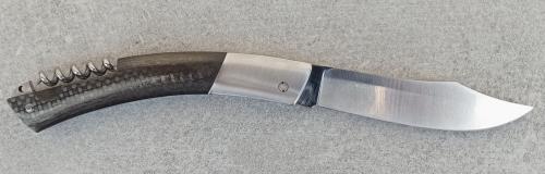 Couteau Le Thiers® par P. Cognet - Manche fibre de carbone.