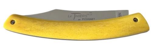 Le Thiers® par P. Cognet-Manche os de chameau teinté jaune.