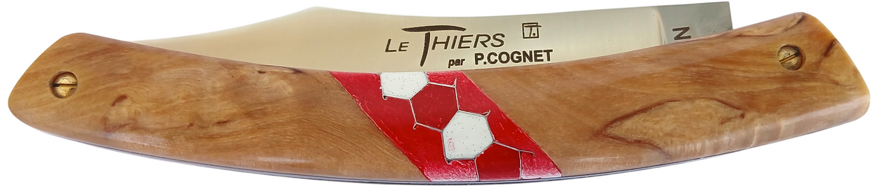 Le Thiers par P. Cognet manche en bois de bouleau madré.