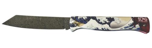 Sons Of Douk-Douk® Art Japonais, lame Higonokami damas Thor™.