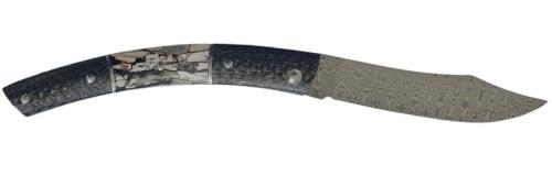 Couteau fermant Le Thiers® par P. Cognet-Fibre de carbone tressé argenté