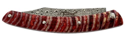 Couteau fermant Le Thiers® par P. Cognet-Molaire de Mammouth rouge