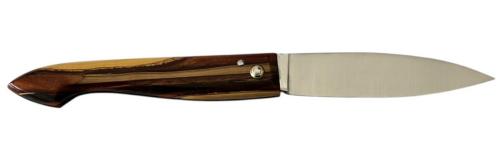 Couteau Le Capucin manche buis de résine cuivré