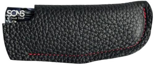 Etui cuir avec clip métal de ceinture lame Higonokami.