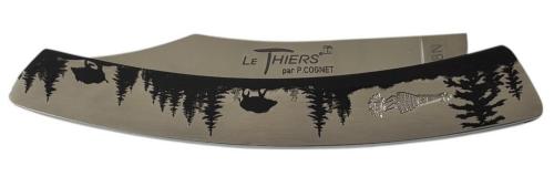 Le Thiers® par P. Cognet-Manche inox avec gravure laser sanglier