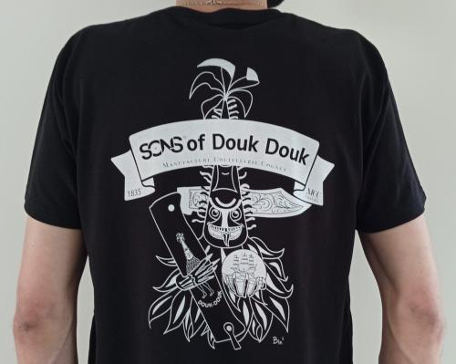 T-shirt coton Sons of Douk-Douk® noir.