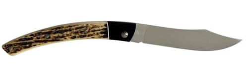 Couteau Le Thiers® par P.Cognet-manche os de chameau cerfé et ébène 