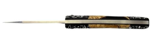 Le Thiers® par P. Cognet-Résine inclusion feuille d'argent et mitre buis