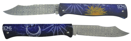 Douk-Douk® 200mm thème Mauresque Astre lame damas Ladder.