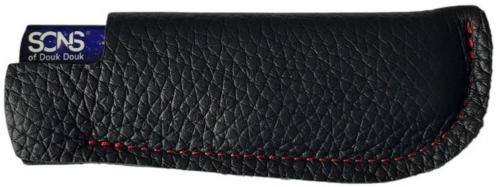 Etui cuir avec clip métal de ceinture lame Yatagan.