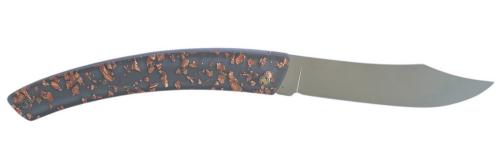 Le Thiers® par P.Cognet manche résine inclusion feuilles de cuivre