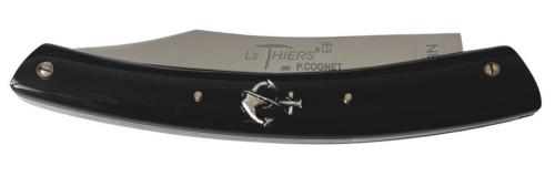 Le Thiers® par P. Cognet manche résine noire inclusion un charm