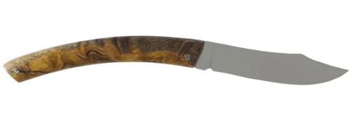 Couteau Le Thiers® par P. Cognet - Loupe de frêne stabilisée.
