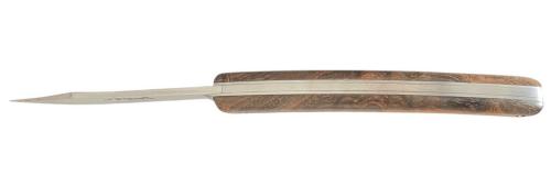 Couteau Le Thiers® par P. Cognet - Loupe de frêne stabilisée.