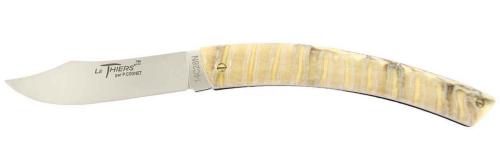 Couteau Le Thiers® par P. Cognet - manche molaire de mammouth.