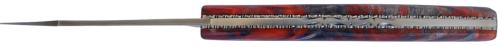 Couteau fermant le Thiers par P.Cognet bois de Peuplier lame Damas carbone Step.
