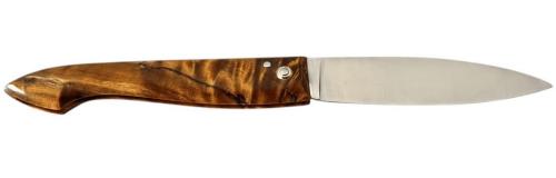 Couteau Le Capucin manche loupe de peuplier marron doré