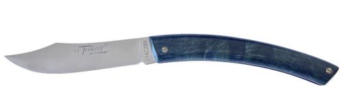Couteau Le Thiers® par P. Cognet - manche en érable stabilisé vert.