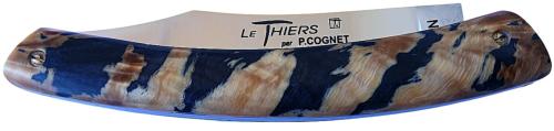 Le Thiers par P. Cognet manche en Fourche de peuplier beige  et noire