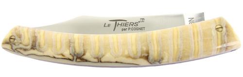 Couteau Le Thiers® par P. Cognet - manche molaire de mammouth.
