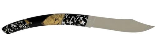 Le Thiers® par P. Cognet-Résine inclusion feuille d'argent et mitre buis