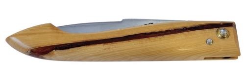 Couteau Le Capucin manche buis de résine cuivré