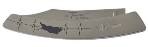 Le Thiers® par P. Cognet-Manche inox avec gravure laser chasseur