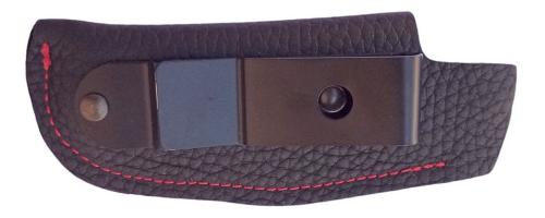 Etui cuir avec clip métal de ceinture lame London.