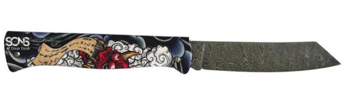 Couteau Sons of Douk-Douk© Thème Art Japonais-Oni,Higonokami damas Thor™