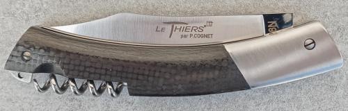 Couteau Le Thiers® par P. Cognet - Manche fibre de carbone.