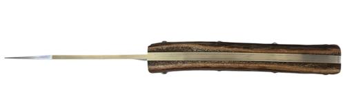 Couteau Le Thiers® par P.Cognet-manche en cerf européen teinté