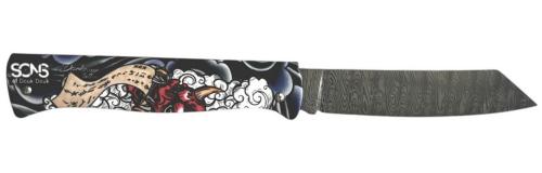 Couteau Sons of Douk-Douk© Thème Art Japonais-Oni,Higonokami damas Thor™