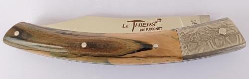 Le Thiers® "Ventru" Manche pulpe défense de mammouth stabilisée.