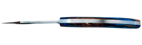Couteau Le Thiers® par P. Cognet - manche en genévrier et résine bleue,