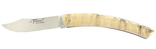 Couteau Le Thiers® par P. Cognet - manche molaire de mammouth.