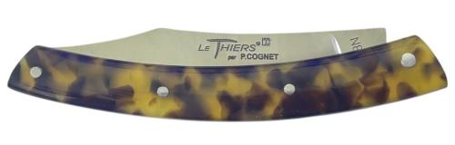 Couteau fermant Le Thiers® par P. Cognet écaille de tortue acétate.
