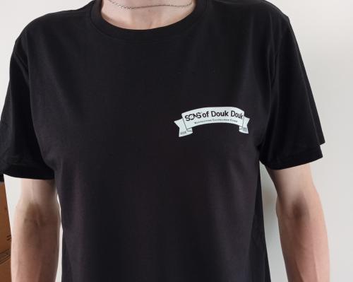 T-shirt coton Sons of Douk-Douk® noir.