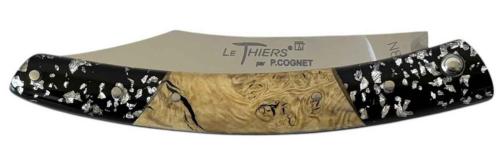 Le Thiers® par P. Cognet-Résine inclusion feuille d'argent mitre buis