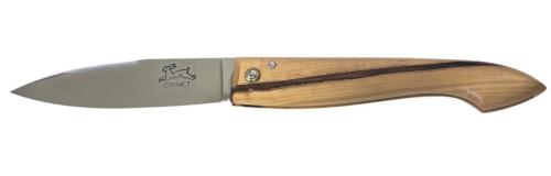 Couteau Le Capucin manche buis de résine cuivré