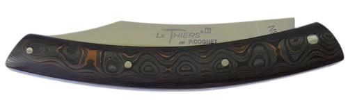 Le Thiers par P. Cognet manche fibre de carbone motifs cuivrés