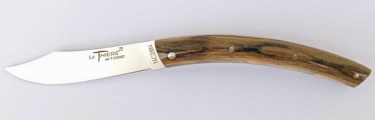 Le Thiers® Manche pulpe défense de mammouth stabilisée.