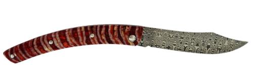 Couteau fermant Le Thiers® par P. Cognet-Molaire de Mammouth rouge